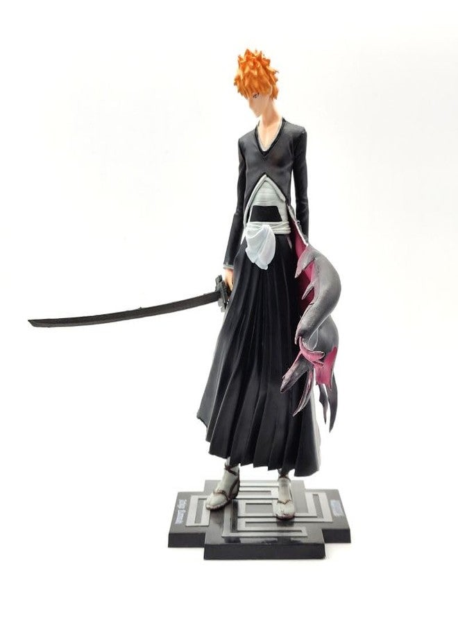 Trunkin Bleach Ichigo Kurosaki Polyvinyl Chloride Action Figure Anime Figure - Heaven Locks The Moon 8.2 Inches Action Figure | Pvc Collectible Weeb Manga Toy 21 cms Figurine Anime,Black - Image 1